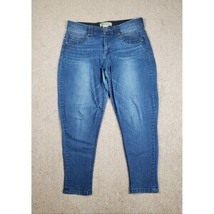 Democracy Ab Technology Women's Jeans Size 10 Blue Skinny Wide Elastic Waistband